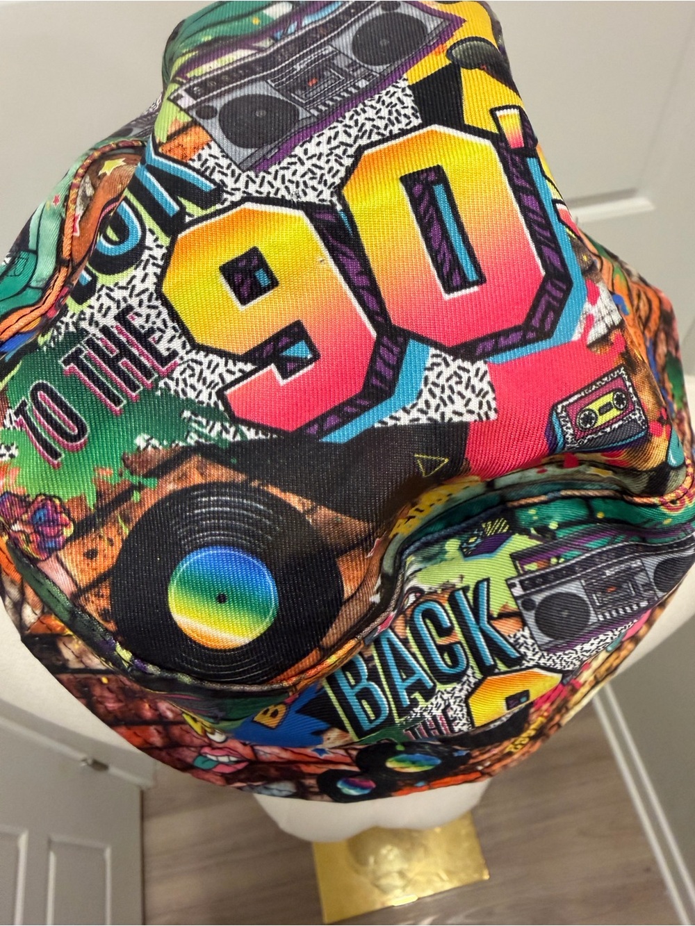 Back to 90s Graphic Multicolor Bucket Hat - Picture 3 of 4